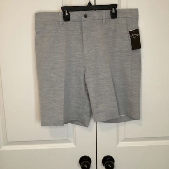 NWT Mens Callaway Golf‎ Performance Shorts 32x9 gray - Picture 1 of 4
